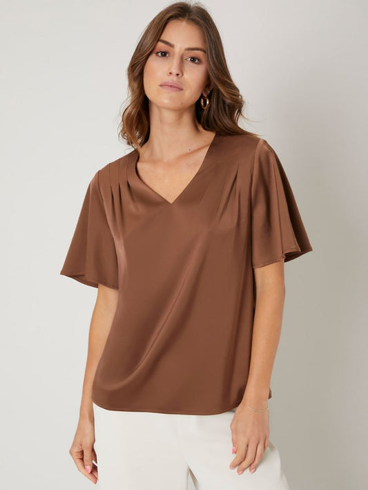 BLUSA PREMIUM DE MANGA MARIPOSA Blusa 01 CELINAH MOTF XS 