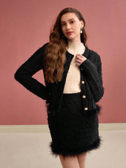 CARDIGAN PREMIUM CON RIBETE SUAVE CONTRASTANTE Cardigan 18 CELINAH MOTF 