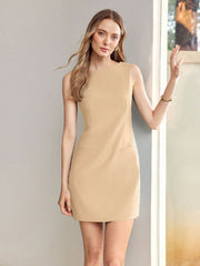 VESTIDO PREMIUM AJUSTADO Vestido 22 CELINAH MOTF Beige XS 