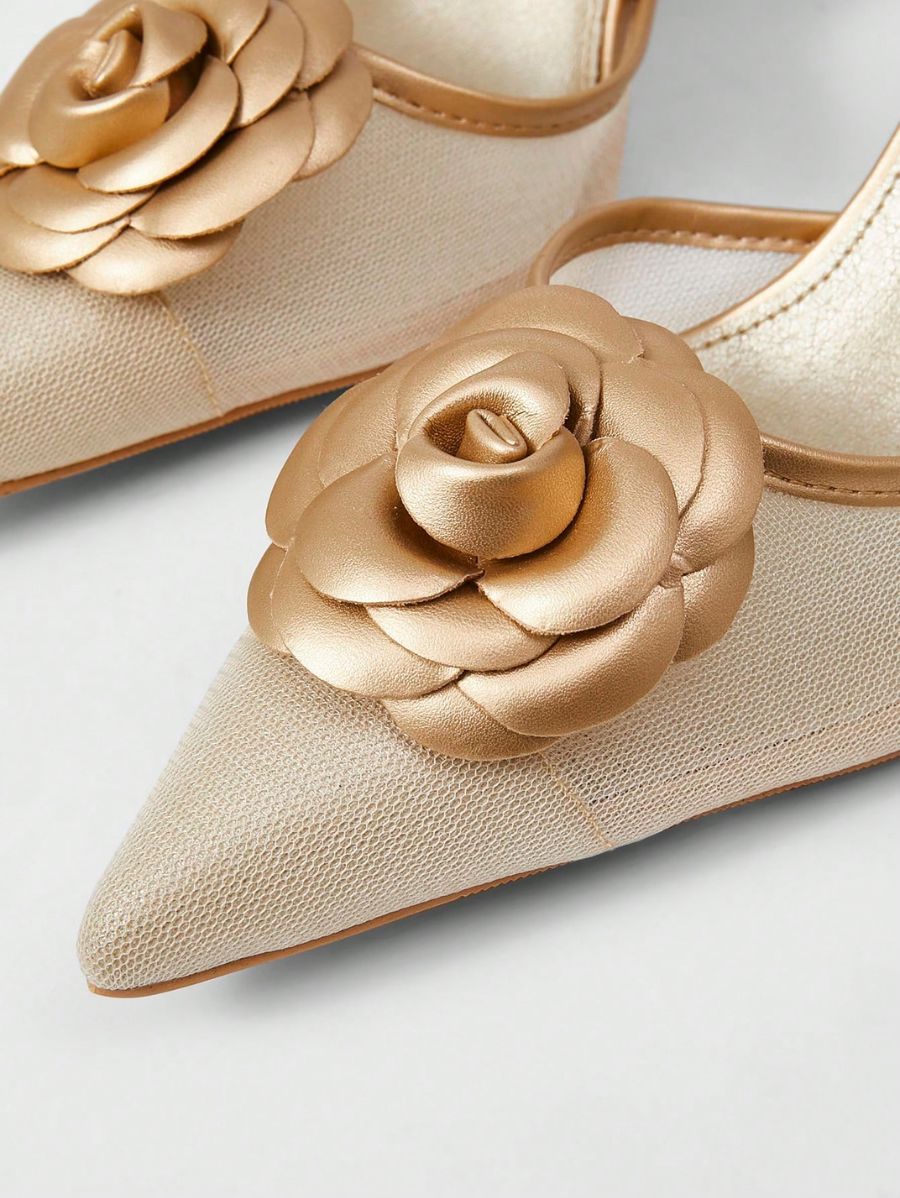 ZAPATOS PREMIUM DE TACÓN CON DISEÑO DE FLOR Calzado 28 CELINAH MOTF 